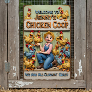 Chicken Coop Metal Sign - Personalized Gifts For Farm Girls 01naqn051225 - Metal Signs - GoDuckee