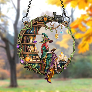 Magical Witch Suncatcher Ornament – Personalized Gifts for Book Lovers 03naqn140725 - Ornament - GoDuckee