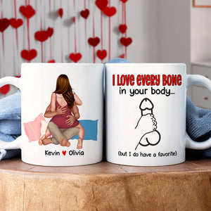 Personalized Gifts For Couple Coffee Mug I Love Every Bone In Your Body - Coffee Mugs - GoDuckee