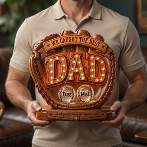 Great Baseball Dad Acrylic Plaque - Personalized Gifts For Dads 01PADH250426 - Shaped Plaques - GoDuckee