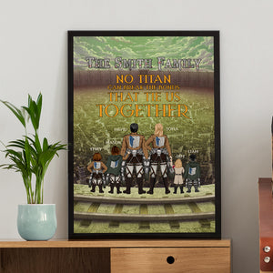 Personalized Gift For Family Poster No Titan Can Break The Bonds That Tie Us Together 02TOMH180124HH - Canvas Print - GoDuckee