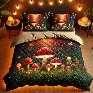 Personalized Gifts For Mushroom Lover Quilt Bedding Set Special Line 03TODT160125 - Blanket - GoDuckee