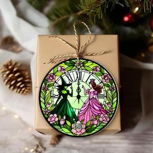 Personalized Gifts For Besties Christmas Witchy Ornament 04xqpu291124 - Ornament - GoDuckee