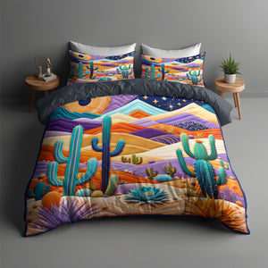 Catus Quilt Bed Set 043hutn210125 - Blanket - GoDuckee