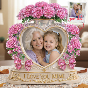 Bloom With Love Acrylic Plaque - Custom Photo Gifts For Mother's Day 03TYTA130326 - Shaped Plaques - GoDuckee