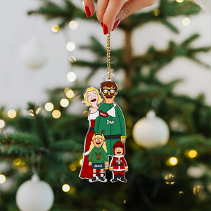 Personalized Gifts For Family Acrylic Ornament 041qhhu291124hg - Ornament - GoDuckee