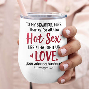 To My Beautiful Wife, Gift For Couple. Personalized Mug, Funny Couple Mug, Couple Gift - Coffee Mug - GoDuckee