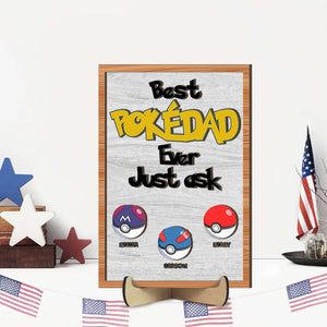 Personalized Gifts For Dad Wood Sign Best Dad Ever 03OHMH020224 - Wood Signs - GoDuckee