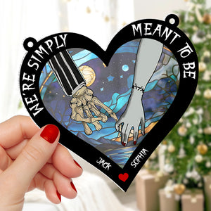 Personalized Gifts For Couple Suncatcher Ornament 01natn220724 - Ornament - GoDuckee