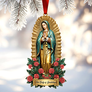 Our Lady of Guadalupe Acrylic Ornament – Guadalupe Day Gifts for Mexican Catholics 01qhqn221025 - Ornament - GoDuckee