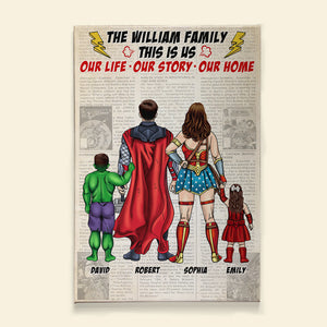 This Is Us Our Life Our Story Our Home-Personalized Canvas Print- Gift For Family-Family Canvas Print-03dnqn090323tm - Poster & Canvas - GoDuckee