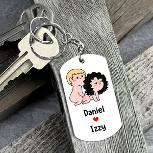 Personalized Gifts For Couple Keychain 02KADT060624HH - Keychains - GoDuckee