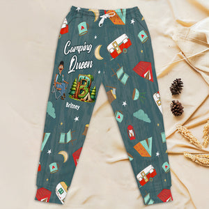 Personalized Gifts For Campers Sweatpants Happy Camper 02KADT140225PA - Shorts and Pants - GoDuckee