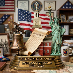 250th America Anniversary Acrylic Plaque - Personalized Gifts For Patriots 01kita040226 - Shaped Plaques - GoDuckee