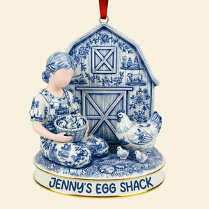 Chicken Farm Acrylic Ornament - Personalized Gifts For Farmers 01NAQN101125 - Ornament - GoDuckee