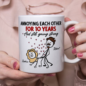 Romantic Couple, Forever In Love, Personalized Coffee Mug, A Timeless Gift For Couples, - Coffee Mug - GoDuckee
