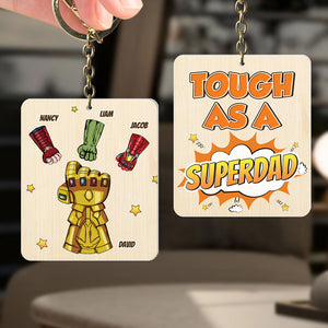 Personalized Gifts For Dad Keychain Tough As Dad 03topu120324 - Keychains - GoDuckee