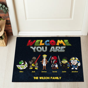 Welcome You Are, Gift For Family, Personalized Doormat, Movie Game Doormat 01HTHN141223 - Doormat - GoDuckee