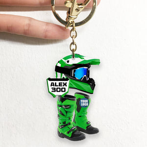 Personalized Gifts For Motocross Lovers Keychain 03HUDT231224 - Keychains - GoDuckee