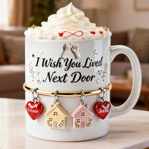 Bestie Long Distance Coffee Mug - Personalized Gift For Besties 07NALU291225 - Coffee Mug - GoDuckee