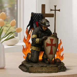 Knight Templar Acrylic Plaque - Personalized Gifts For Firefighter 01qhqn190525 - Shaped Plaques - GoDuckee