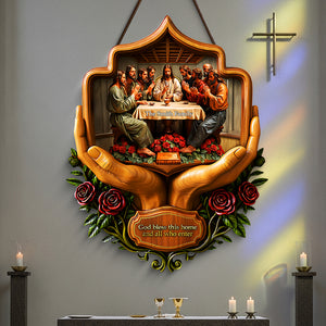 Christian Family Wood Sign - Personalized Gifts For Family 01tota040925 - Wood Sign - GoDuckee