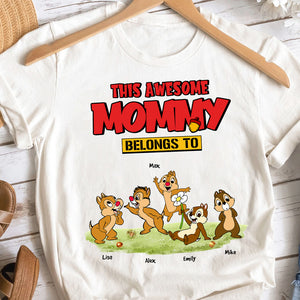 Personalized Gifts For Mom Shirt This Awesome Mommy Belongs To 01NAHN020324 - 2D Shirts - GoDuckee