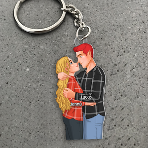 Personalized Gifts For Couple Keychain Romance Couple 021ACPU111124DA - Keychains - GoDuckee