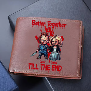 Personalized Gifts For Couple PU Leather Wallet 03OHDT290524 - PU Leather Wallet - GoDuckee