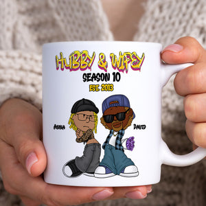 Personalized Gifts For Couple Coffee Mug 01totn070125hg Hubby And Wifey - Coffee Mug - GoDuckee