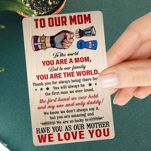 Personalized Gifts For Dad/Mom Wallet Card 02totn220125ha - Wallet Card - GoDuckee