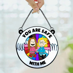 Personalized Gifts For Couple Suncatcher Ornament 02OHDT160125DA - Ornament - GoDuckee