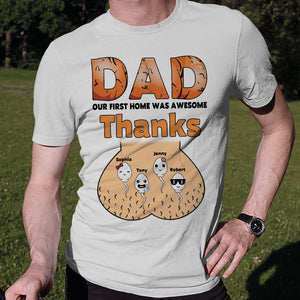 Dad Our First Home Was Awesome-Gift For Dad-Personalized Shirt- Dad Shirt - Shirts - GoDuckee