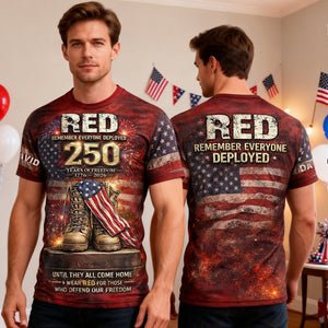250 Years of Freedom Anniversary 3D Shirt - Personalized Gift For Patriots 03HULU270226 - AOP Products - GoDuckee