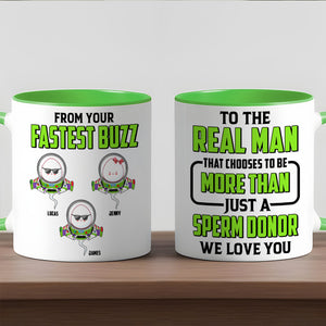 Funny Sperm Dad Accent Mug - Personalized Gifts For Dad 02PJTN190525 - Coffee Mug - GoDuckee