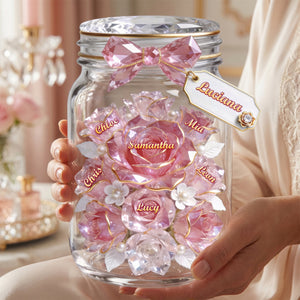 Mom Jar Of Flowers Acrylic Plaque - Personalized Gifts For Mother 01pgdh110426 - Shaped Plaques - GoDuckee