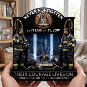 Memorial Acrylic Plaque - Personalized Gifts For Firefighters 01TOTN270726 - Shaped Plaques - GoDuckee