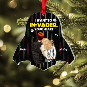 Couple Gift, Personalzed Acrylic Ornament, Galaxy Couple Ornament, Christmas Gift 02KAHN241123HH - Ornament - GoDuckee