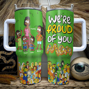 Proud Mom 40oz Tumbler - Personalized Gifts For Mother 01TGLU050425PA - Tumbler Cup - GoDuckee