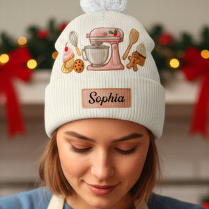 Sweet Baker Bobble Beanie Hat – Personalized Gifts For Baking Lovers 03pgqn201025 - Hat - GoDuckee