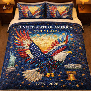 250th Anniversary Quilt Bedding Set Special Line - Gifts For Patriots 03hutn270126 - Bedding Set - GoDuckee