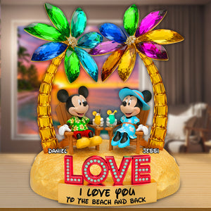 Relaxing Couple At Beachside Acrylic Plaque - Personalized Gifts For Couple 05TOLU180625 - Shaped Plaques - GoDuckee