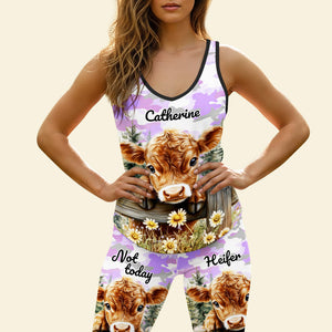 Cow Girl Set Tank Top & Leggings - Personalized Gifts For Cow Lovers 01DTDT010725 - AOP Products - GoDuckee