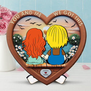 Personalized Gift For Couple Wood Sign Couple Holding Hands 04OHQN051224HG - Wood Sign - GoDuckee