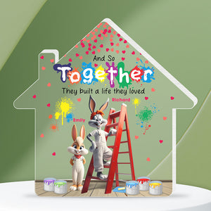 Personalized Gifts For Couple Acrylic Plaque 04KAQN201224 - Shaped Plaques - GoDuckee