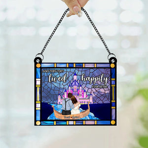 Personalized Gifts For Couple Suncatcher Window Hanging Ornament 01qhpu270424tm - Ornaments - GoDuckee