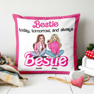 Personalized Gift For Friends Pillow Bestie Today Tomorrow And Always 02OHHN090124HH - Pillow - GoDuckee