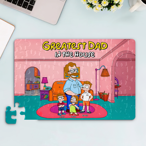 Greatest Dad Jigsaw Puzzle - Personalized Gifts For Dad 03topu080425pa - Jigsaw Puzzles - GoDuckee