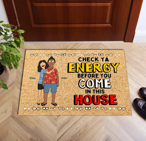 Personalized Gifts For Couple Doormat Funny Hugging Couple 03OHLU110225HG - Doormat - GoDuckee