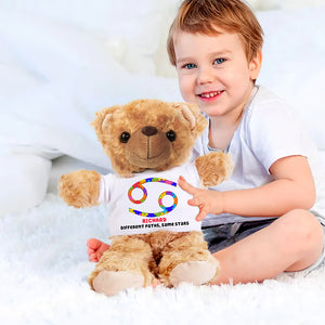 Personalized Gifts For Kids Autism Zodiac Sign Bear With Shirt 04ohqn190225 - Bear - GoDuckee